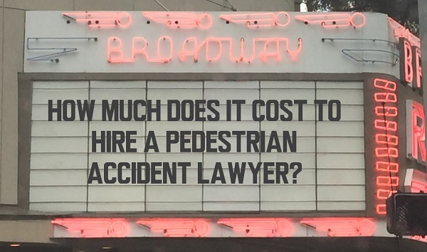 Marquee 'How Much Does It Cost To Hire A Pedestrian Accident Lawyer?' Free Stock Photo
